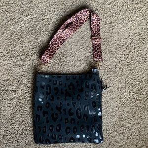 Leopard print crossbody